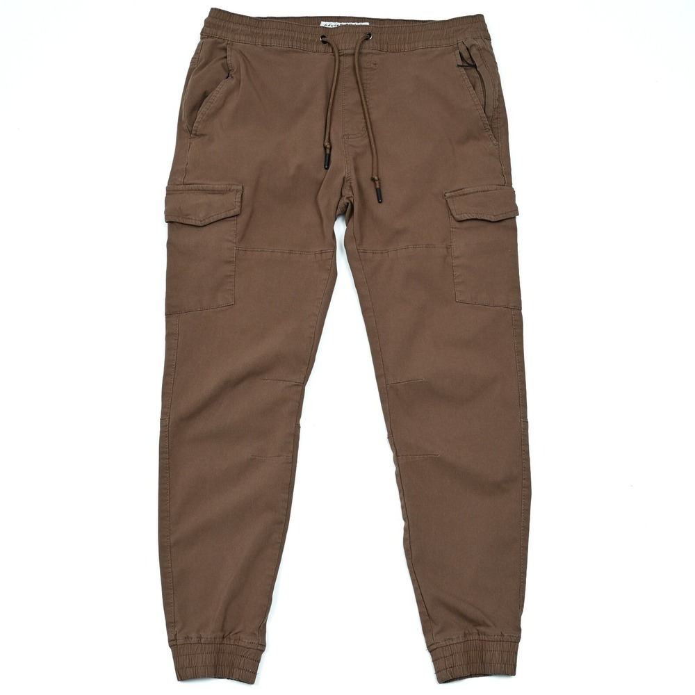 Projek Raw Pants Men Size Small‎ Tech Performance Cargo Stretch Jogger Brown